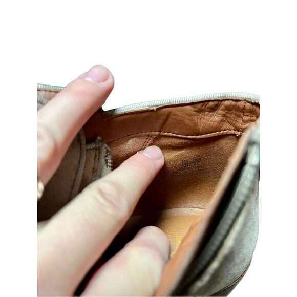 Sam Edelman Boots Womens 7 Petty Ankle Booties Tan Leather Block Heels Casual - Picture 10 of 12